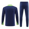 Brasil Trenings Collegegenser 2024-25 Kvart-Zip Navy - Barn